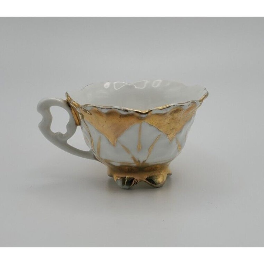 Vintage Gold Miniature Germany Teacup 1.5"